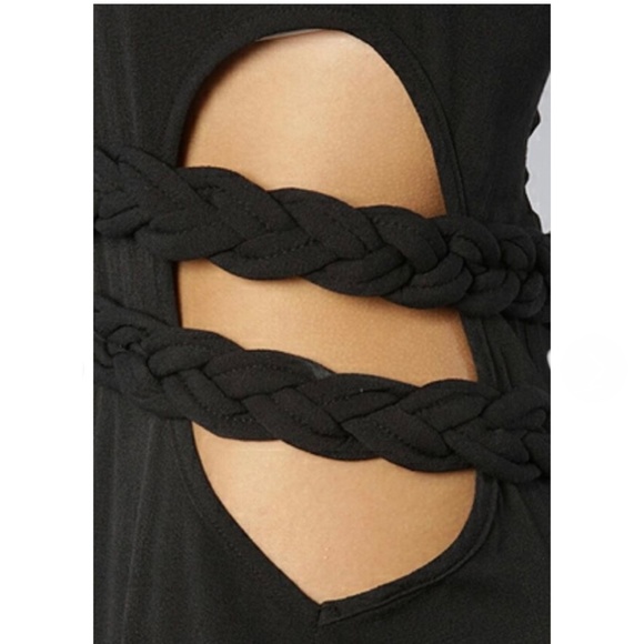 NWT For Love & Lemons XS S Black Cutout Unworldly Maxi Dress - Picture 4 of 6